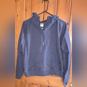 Women's Gray Half-Zip Sweater